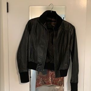 Max Azria Black Leather Jacket